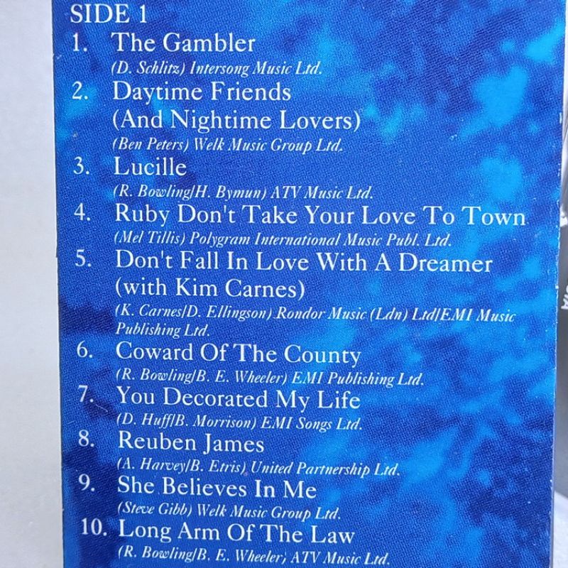 Kaset pita the very best of Kenny rogers