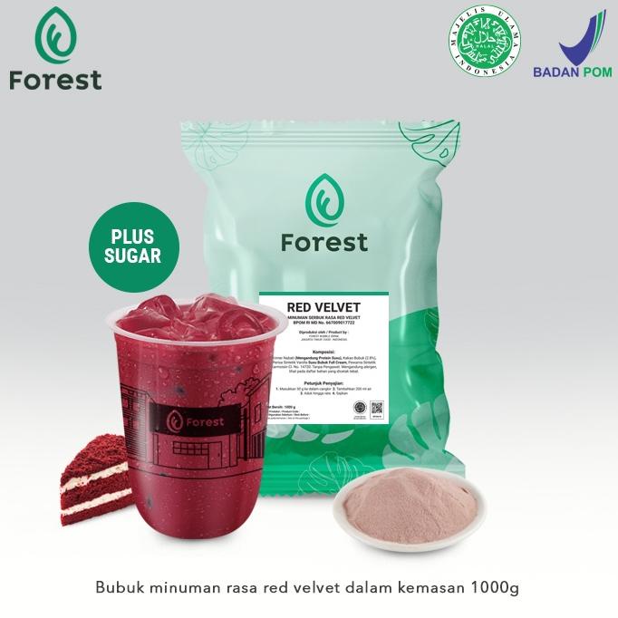 

Trendy Bubuk Minuman RED VELVET Powder 1000g PLUS GULA - Forest Bubble Drink ..