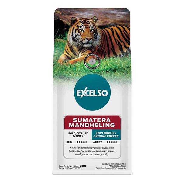 EXCELSO SUMATERA MANDHELING BUBUK 200 GR - KOPI