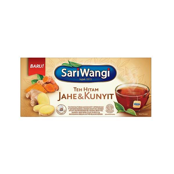 

SARIWANGI JAHE KUNYIT TEA BAG ISI 25 PCS X 1.5 GR - TEH