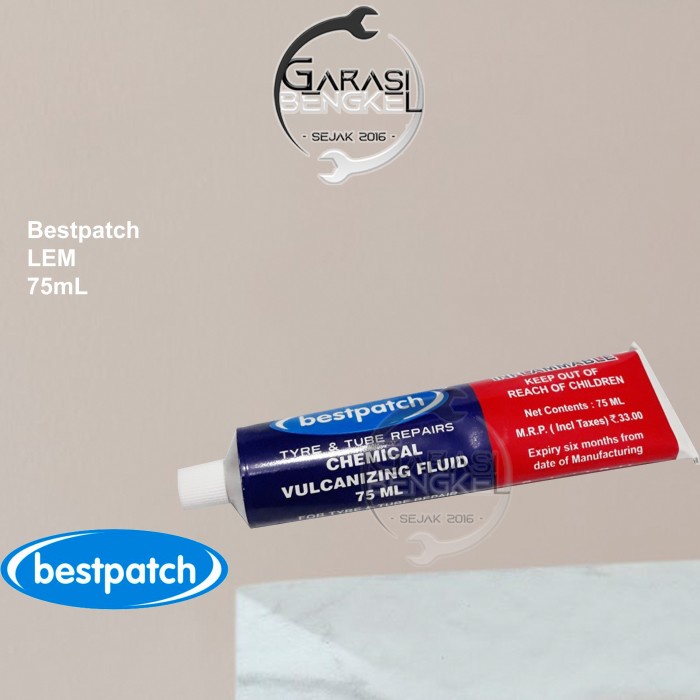 Terlaris Antiban Bestpatch Lem Tambal Ban Tiptop 30Ml