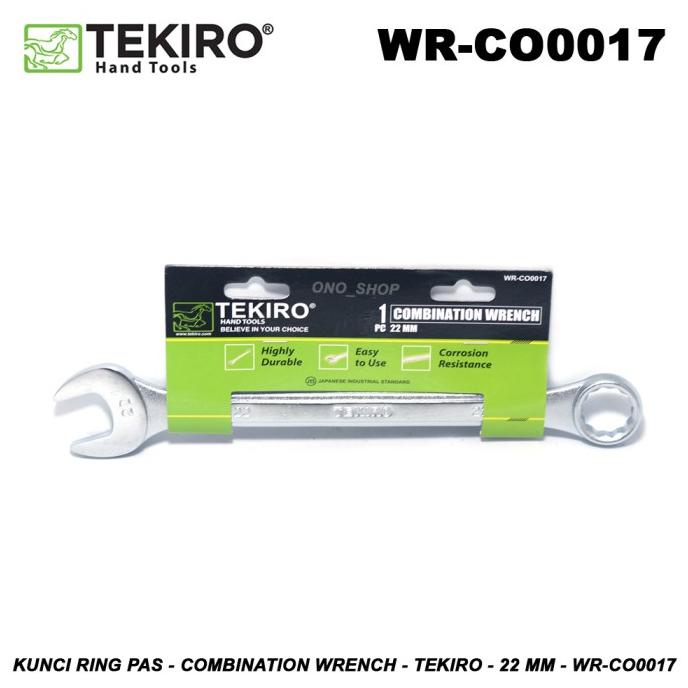 Kunci Ring Pas - Combination Wrench - Tekiro - 22 mm - WR-CO0017 perkakas 54PR23