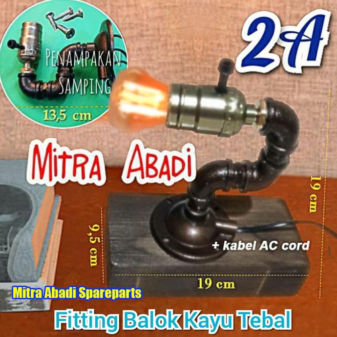 Fitting Lampu Dinding E27 PIPA AIR II Vintage perkakas 54PR23