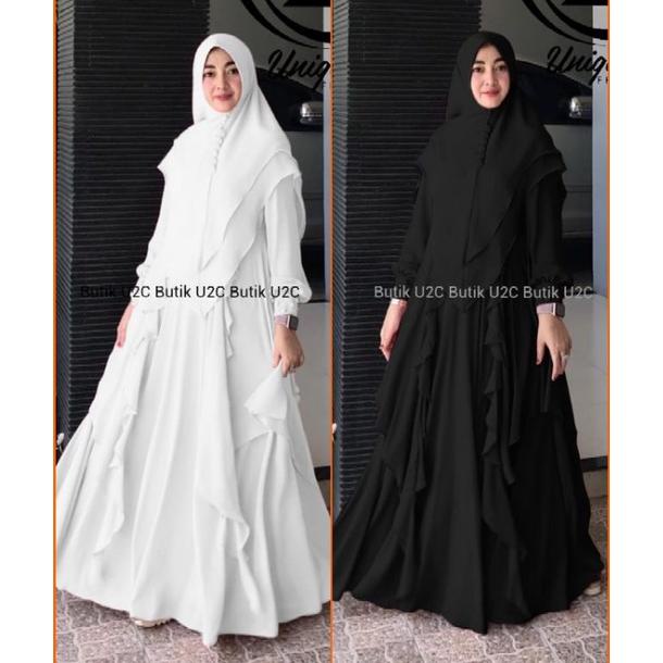 gamis umroh Jihan Premium syari by butik U2C ORI