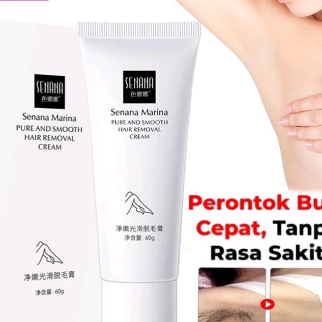 Senana Hair Removal Cream Penghilang Bulu Ketiak Tangan dan Kaki - Penghilang Bulu