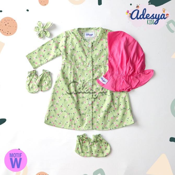 baju muslim bayi perempuan/gamis bayi Newborn/Gamis Alya