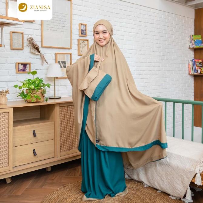 Mukena Zianisa New Salwa Zara-Khaki Allsize