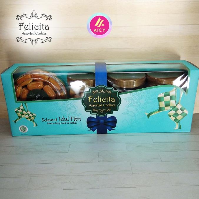 

Parcel Kue Lebaran / Hampers Idul Fitri - FELICITA TOSCA Isi 4