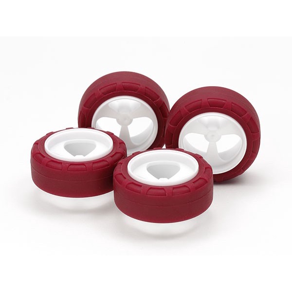 Terlaris Tamiya 95634 Low Friction Small Dia. Narrow Tires (24Mm) & 3-Spoke