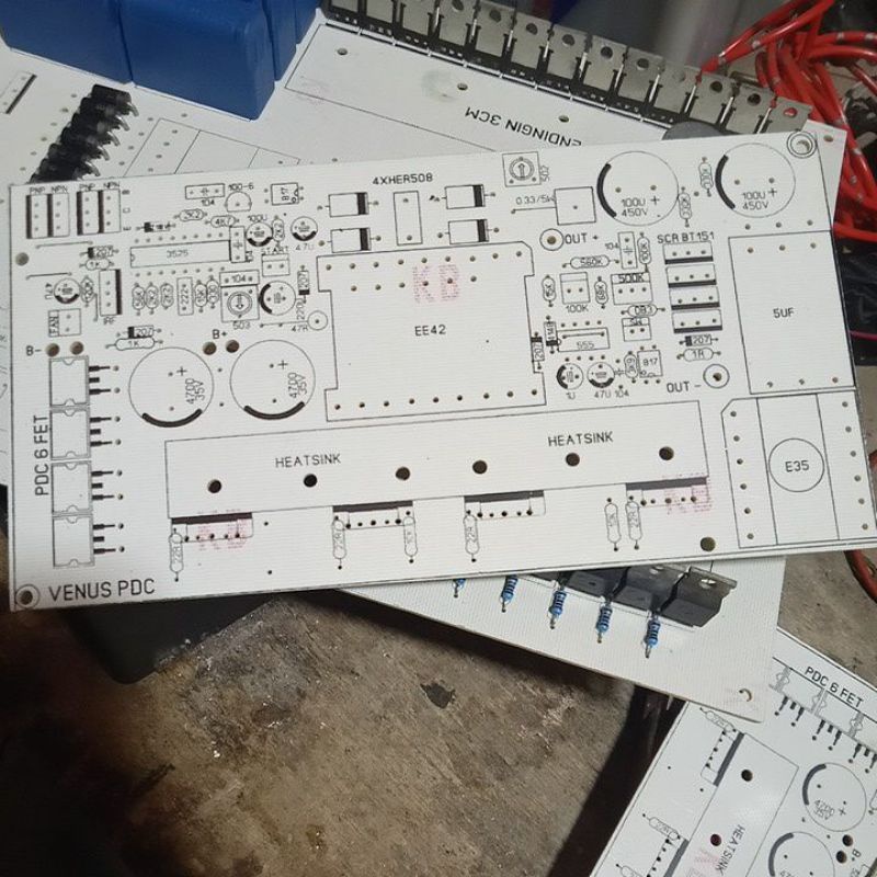 pcb pdc 4fet fiber putih