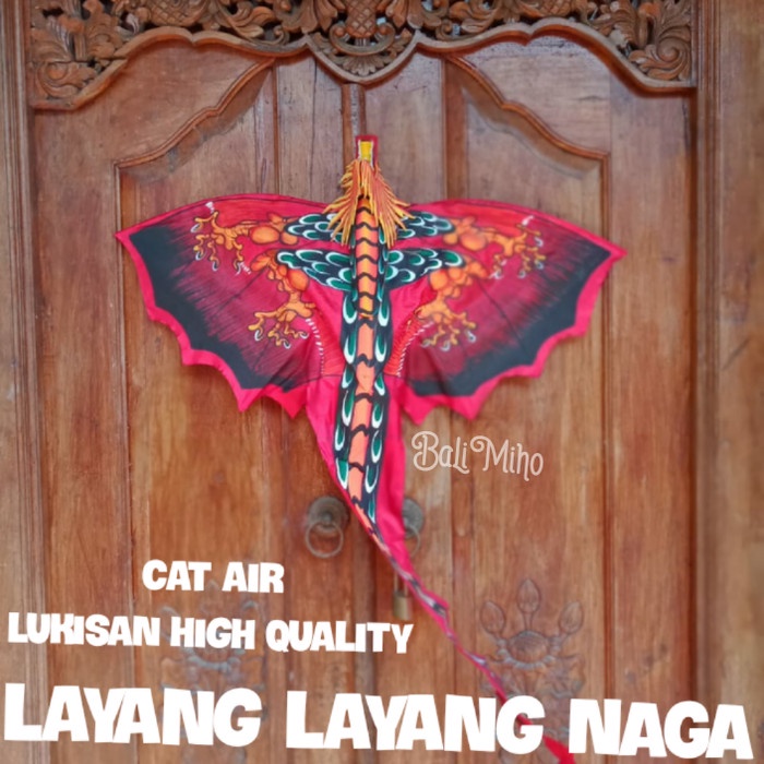layang layang naga kain 3 dimensi/layangan kain naga/layangan bali