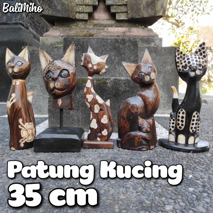 PATUNG KUCING MINI/PATUNG KUCING/PAJANGAN KUCING KAYU/CAT STATUE