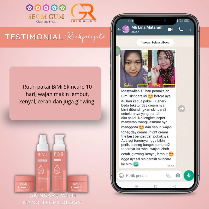 Bimi skincare by seoum gum produk ori 100%