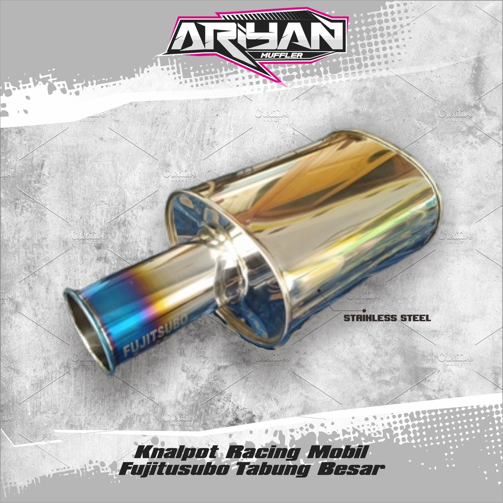 Knalpot Racing Mobil Fujitusubo Tabung Besar ARIYANMUFFLER
