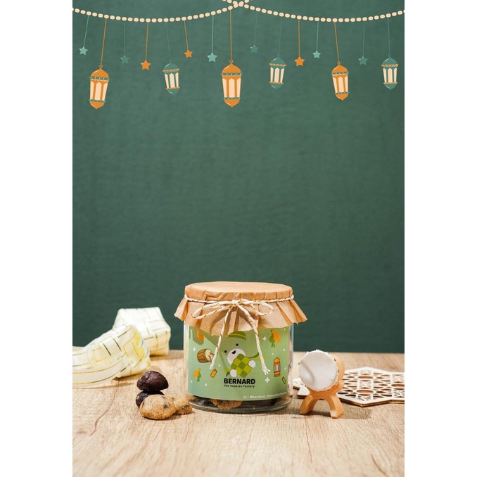 

(Lebaran Hampers) Eid Mubarak Cookies in a Jar