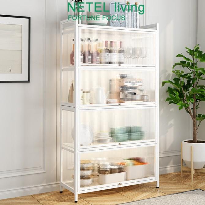 NETEL Rak Serbaguna Lemari Dapur Rak Oven Microwave Rak Penyimpanan