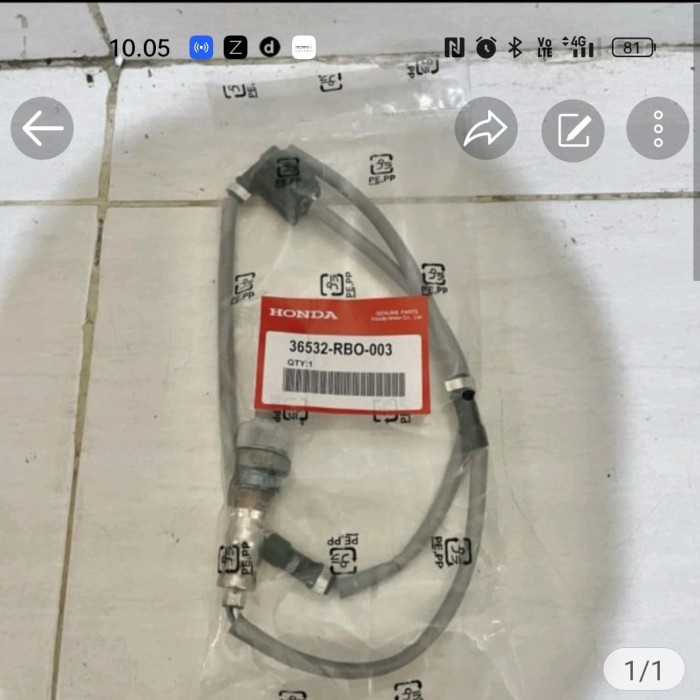 SENSOR O2 OKSIGEN OXYGEN BAWAH HONDA JAZZ MOBILIO BRIO FREED ASLI