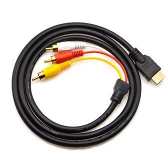 ( Bisa Cod ) Kabel HDMI to RCA HDMI to AV HDMI to 3 RCA HDMI to Audio HDMI to RCA 3 Cabang 1.5M HDMI