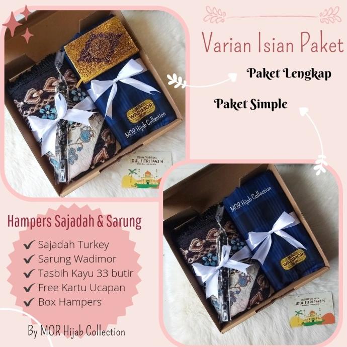 

Promo Hampers Sajadah Sarung Parcel Lebaran Souvenir Wisuda Kado Ulang Tahun