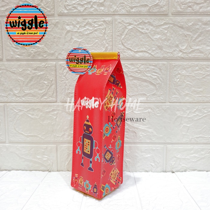 

ARS04 WIGGLE MILK PENCIL CASE / TEMPAT PENSIL MODEL SUSU 2 VARIAN MOTIF - Motif Robot