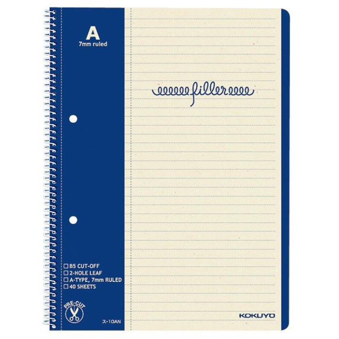 

Terlaris Filler Notebook Ordinary Horizontal Ruled Blue