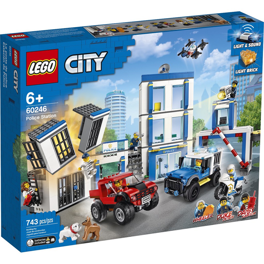 Lego City Police 60246 Police Station (743 Pieces) Mainan Anak Balok Susun Kantor Polisi (6 Tahun +)