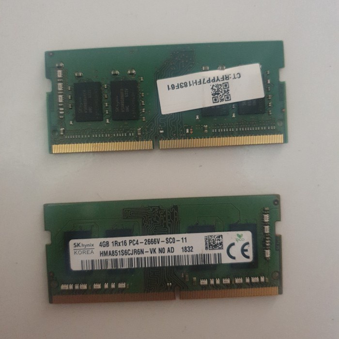 Terlaris Original Ram Laptop Ddr4 4Gb 1Rx16 Pc4-2666V-Sc0-11 Sk Hynix Korea