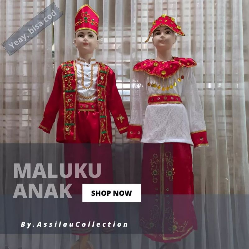 Baju Adat Maluku Anak (Pria/Wanita)