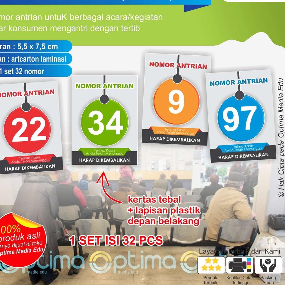 

Top Rating KARTU NOMOR ANTRI / ANTRIAN (UMUM)