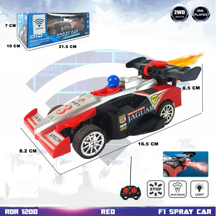 Hot Sale Mainan Mobil F1 Rc Remot Control Spray Asap Mobil Mobilan Anak Remote Termurah