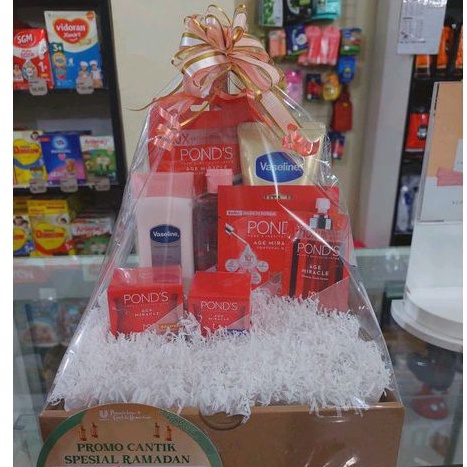 PONDS AGE MIRACLE X VASELINE PAKET HAMPERS BELI 4 PRODUK DAPAT 8 PRODUK