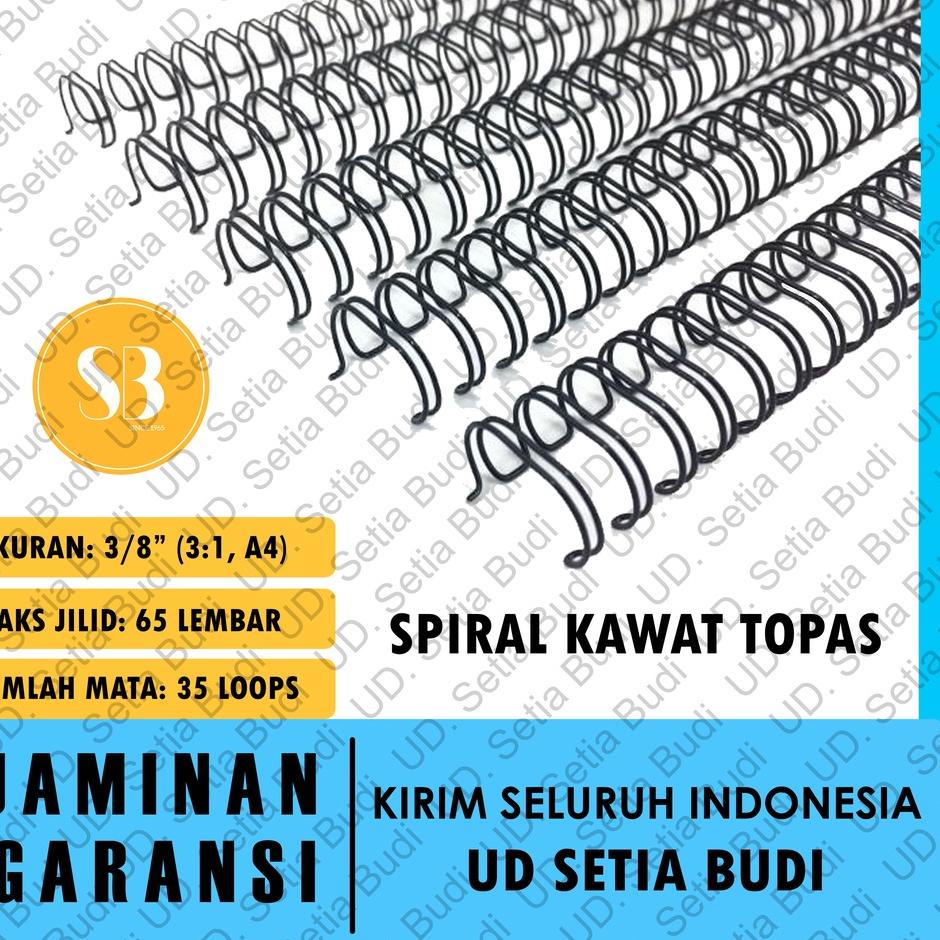 

Ready Murah Spiral Kawat Topas 3/8" ( 3:1, A4 ) 1 Kotak ( 100 Batang )