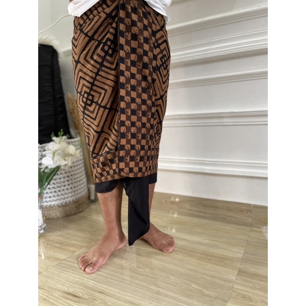 saput batik indigo dewasa