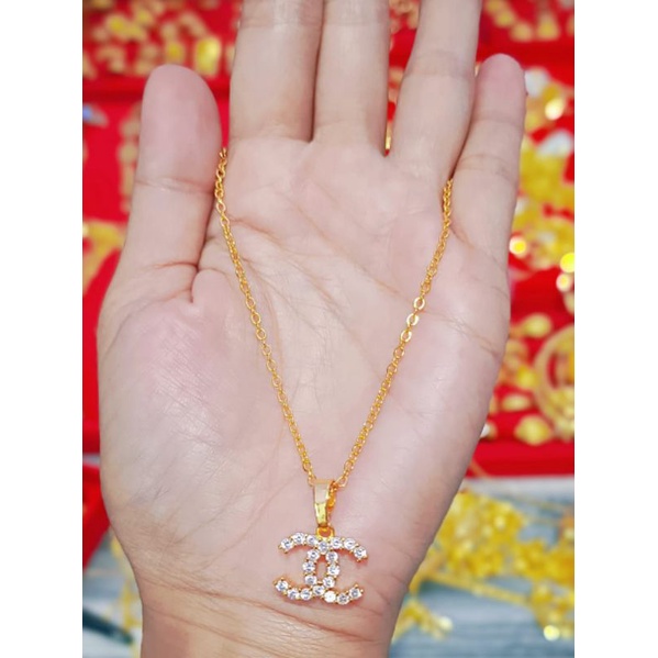 Kalung koin malaysia lapis emas import