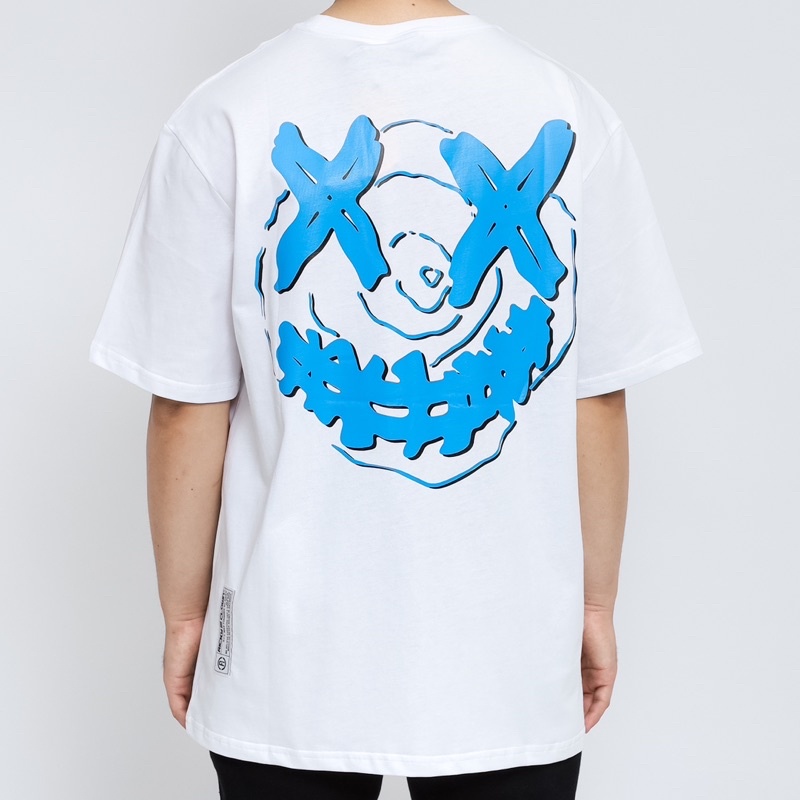 Ricky Is Clown Logo Blue White Tee