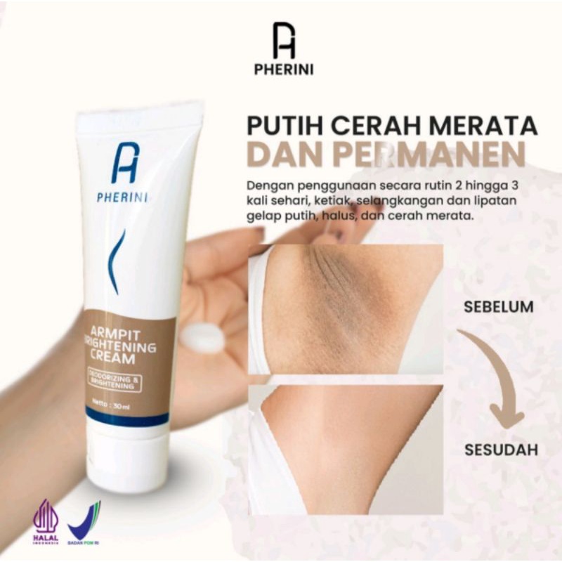 Pherini Armpit Cream Pemutih Bpom Garansi 100%  [Privasi Terjamin Aman]