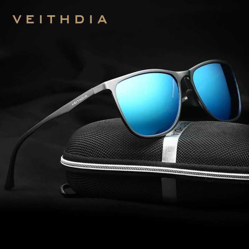 kacamata photocromic hitam anti radiasi pria keren original branded sporty VEITHDIA Kacamata Retro U