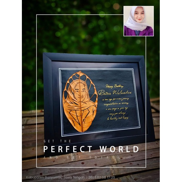 KADO UNIK UKIR DAUN KADO PERNIKAHAN KADO WISUDA GIFT KADO ULTAH KEKINIAN