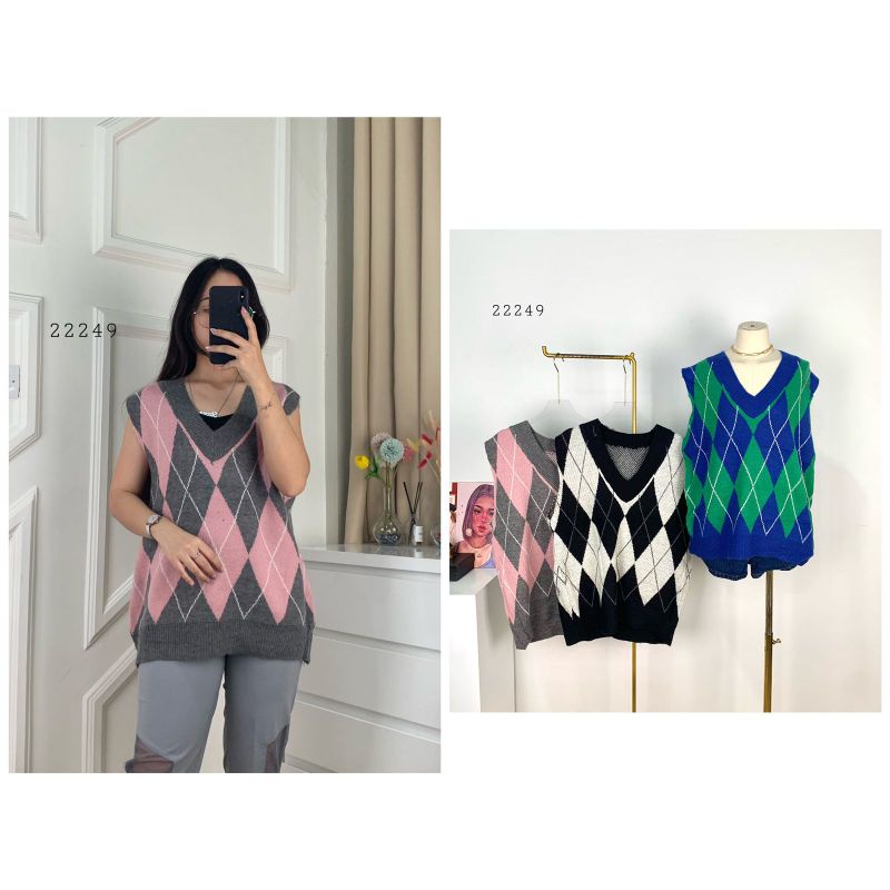 22249 Outer Rajut Tebal Kekinian Premium / Outer Cansee Rajut Premium