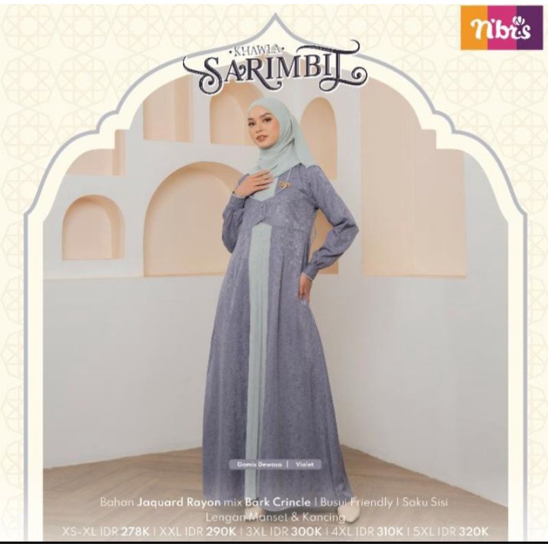 gamis khawla nibras sarimbit