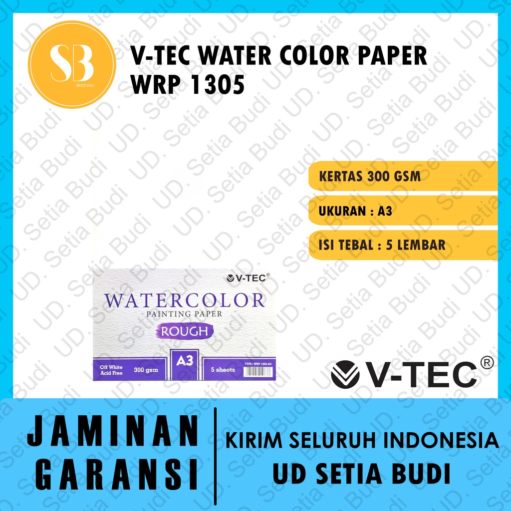 V-Tec Watercolor Paper A3 300GSM Rough WRP 1305