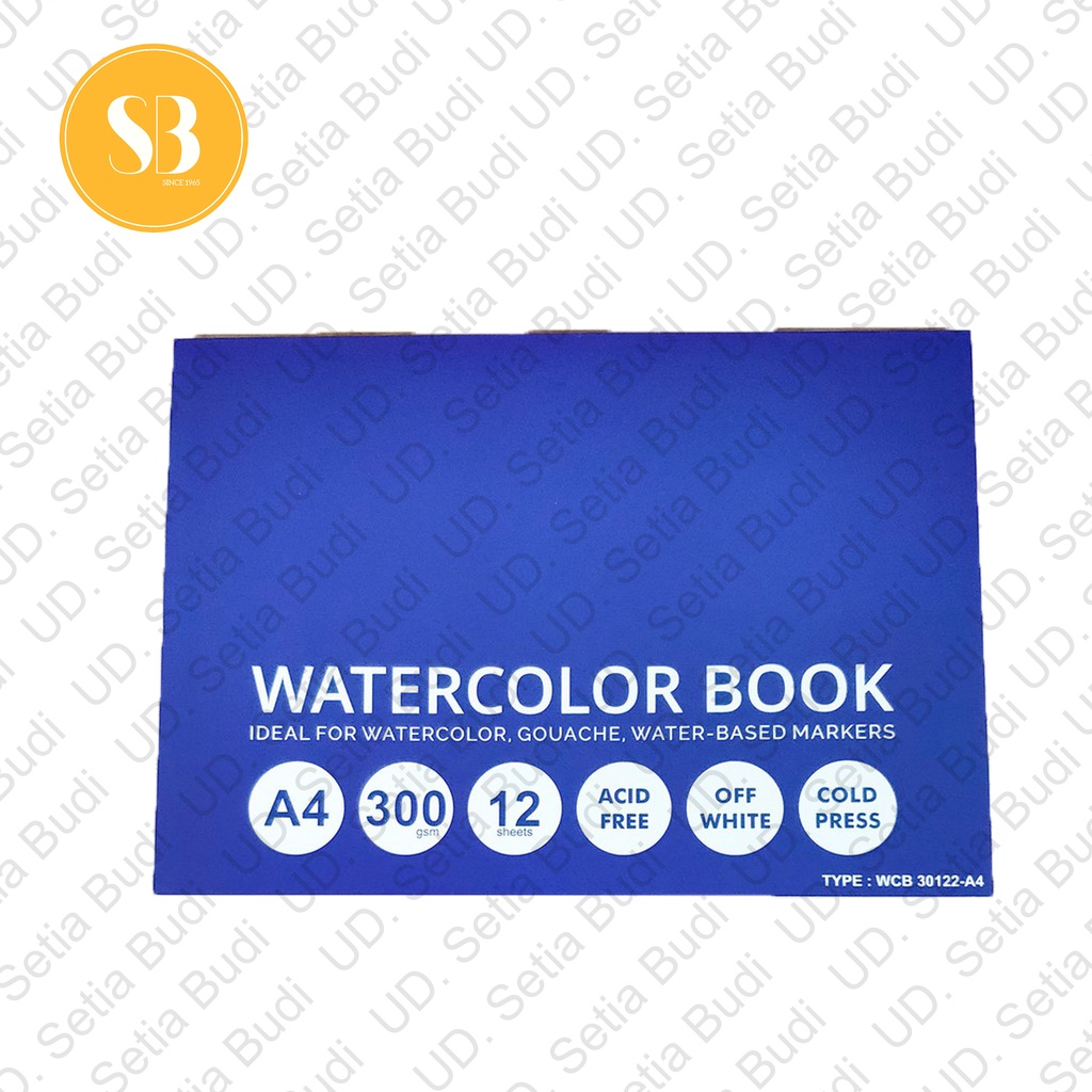 V-Tec Watercolor Book A4 300GSM Cold Pressed WCB 30122