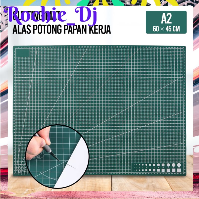 

QJH WORKING PAD CUTTING MAT ALAS POTONG PAPAN KERJA A2 60 X 45 CM - QJ3