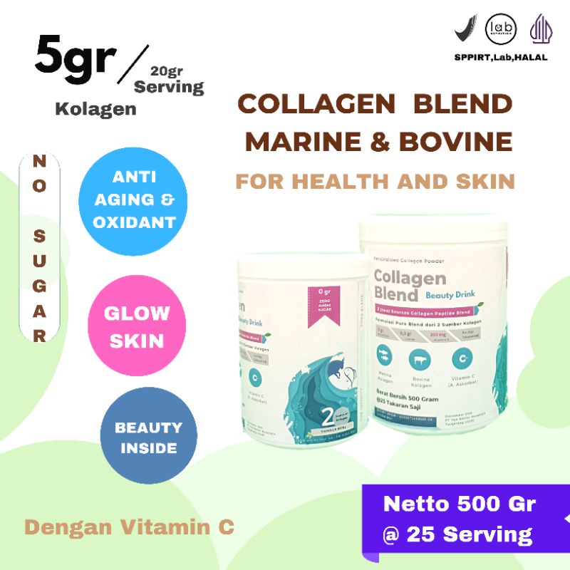 Infinity Collagen Blend 500 gram 25 serving Minuman Kolagen - Beauty Drink