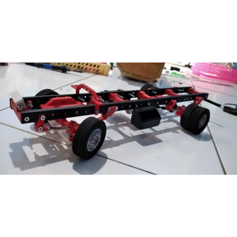 sasis rc truck skala 14 model propo rtr