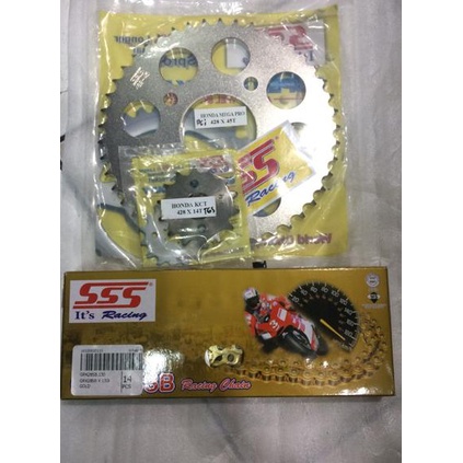 Gear Set Sss New Megapro,Verza,Cb150,