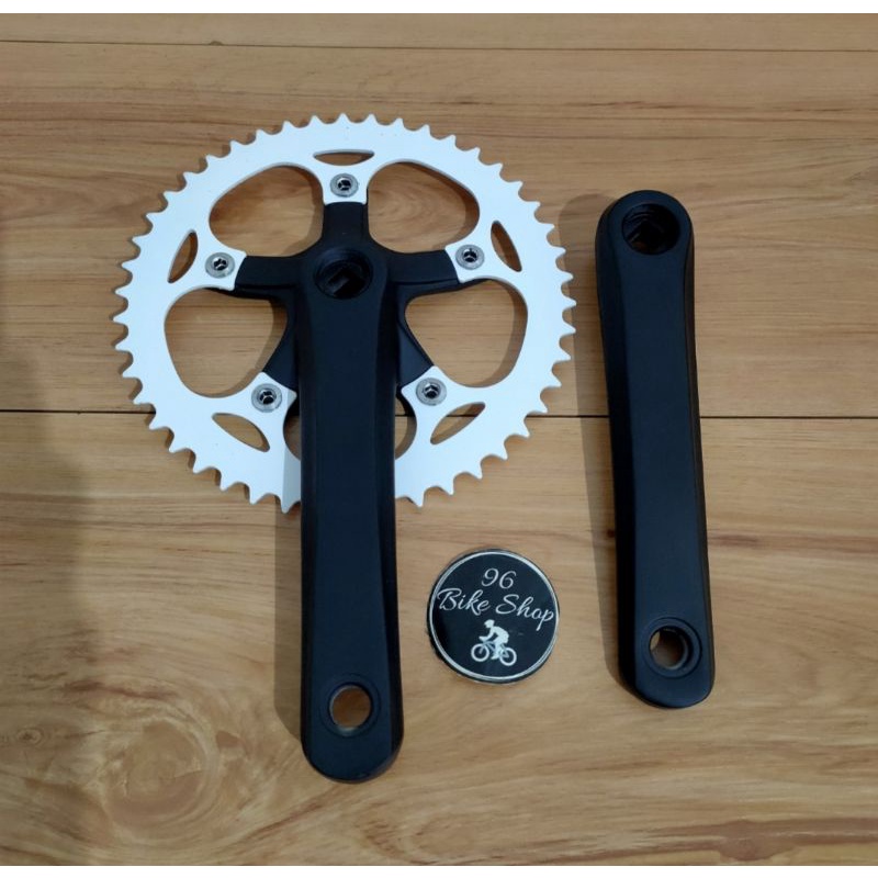 crank fixie taiwan hitam 46t lasco nexus viva prompt