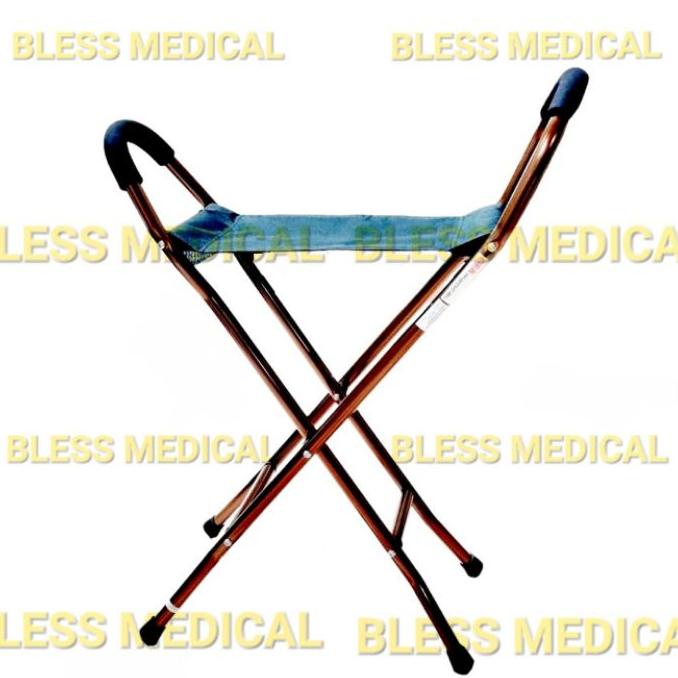 Tongkat Kursi Lipat Sholat/Umroh-Tongkat Duduk Manula Kaki 4