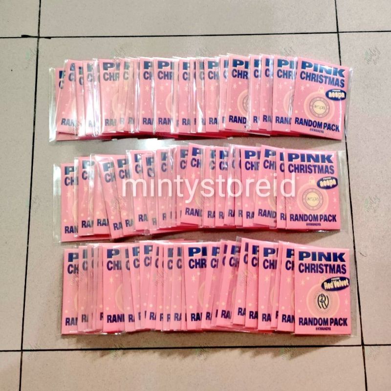 PINK CHRISMAST SEALED AESPA NCT SNSD RED VELVET EXO