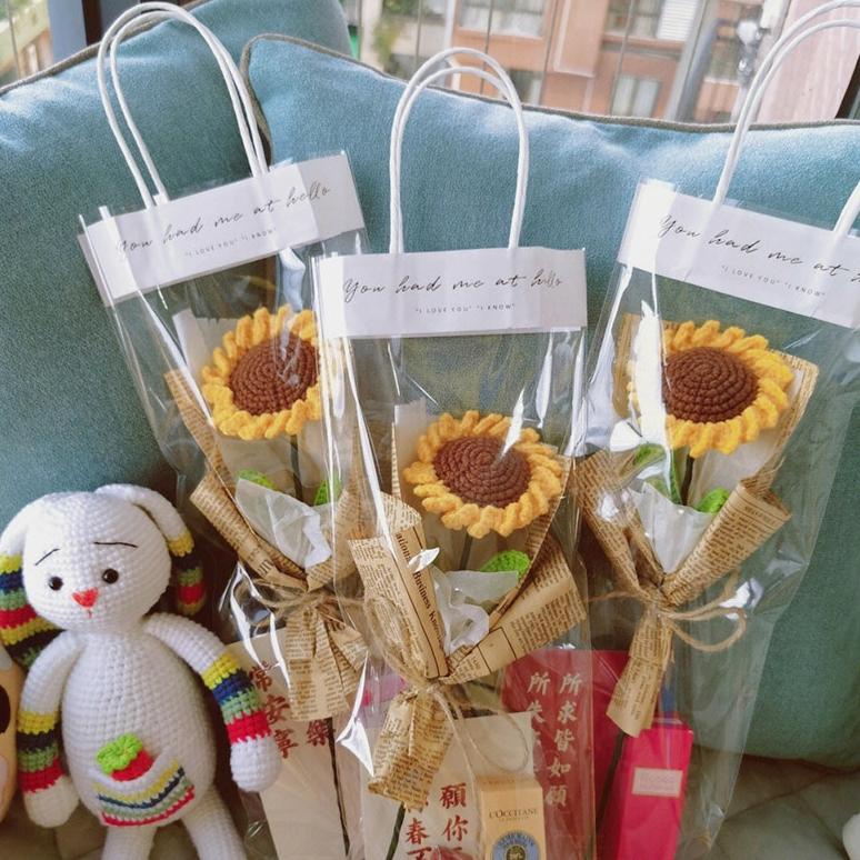 

Tas Handbag Transparan Anti Air Holder Buket Bunga Untuk Hadiah